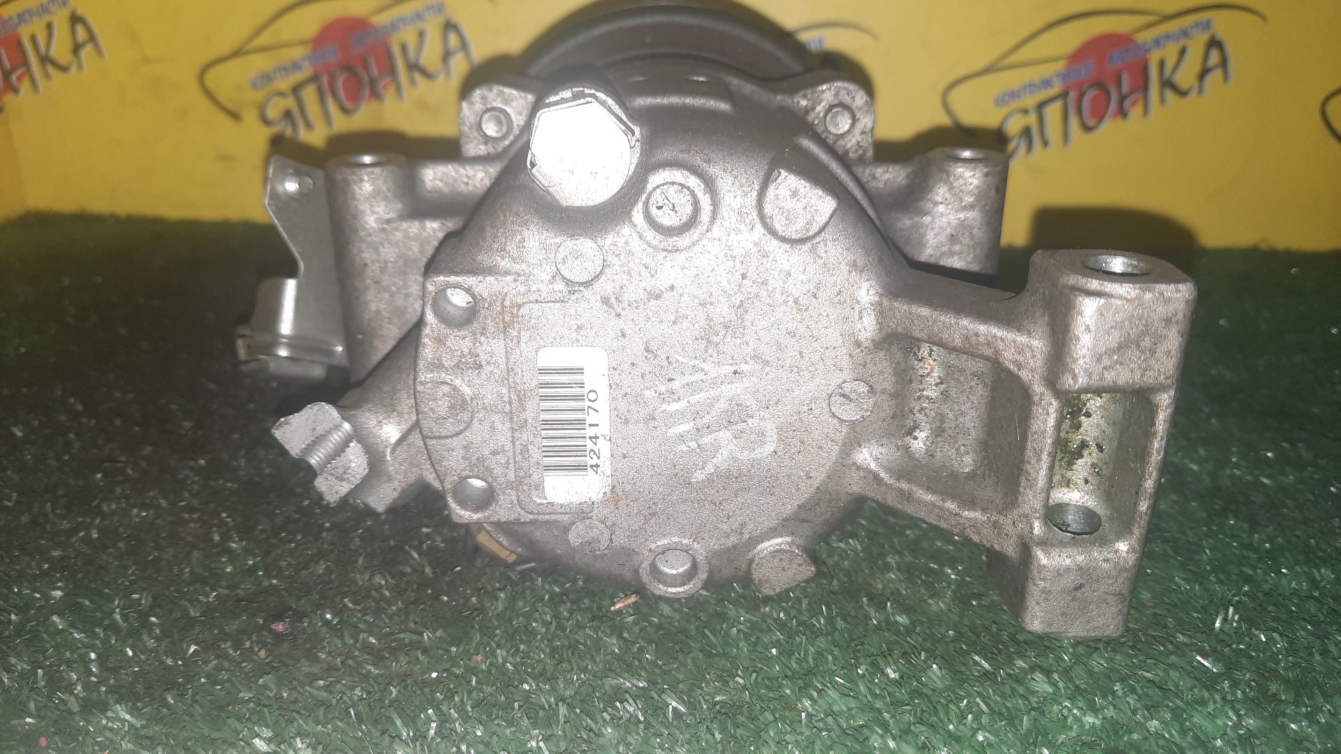 КОМПРЕССОР КОНДИЦИОНЕРА/TOY/1KR-FE/K3-VE/BOON/PASSO/KGC10/KGC15/KGC30/KGC35/M300S/M301S/M310S/M600S/M610S/QNC10/ЖЕЛЕЗНЫЙ ШКИВ/ТРУБКИ С РАЗНЫХ СТОРОН/4472605550/4472605053/4472803150