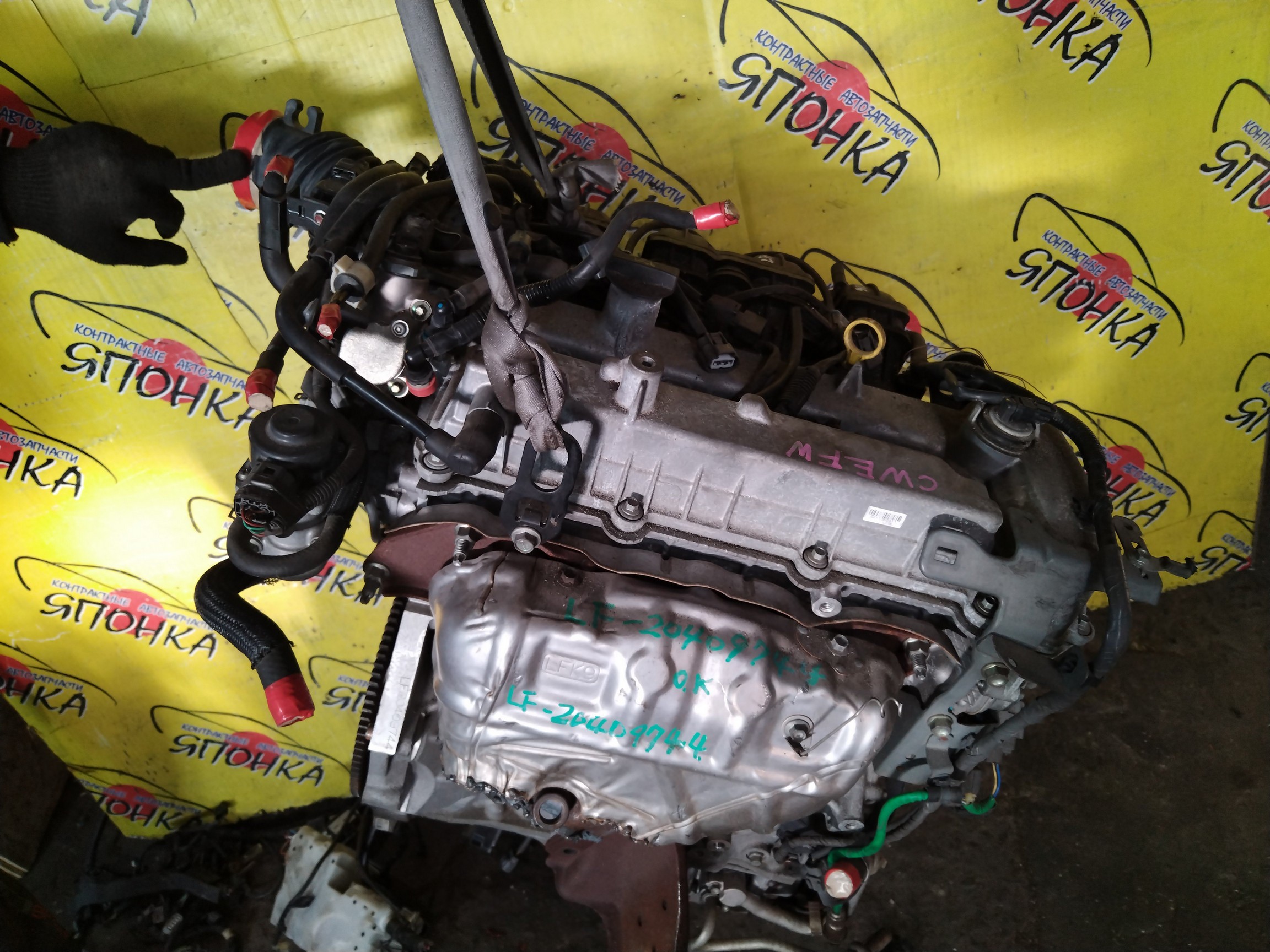 ДВС/MAZ/LF-VE/ATENZA/ATENZA WAGON/AXELA/MAZDA6/PREMACY/BKEP/BLEAP/BLEAW/CREW/GGEP/GHEFP/GHEFS/GHEFW/КАТУШКИ СВЕРХУ/ДАТЧИКА VVTI/ЩУП ЧЕРЕЗ ГОЛОВУ/КОМПРЕССОР НА ПОДДОНЕ