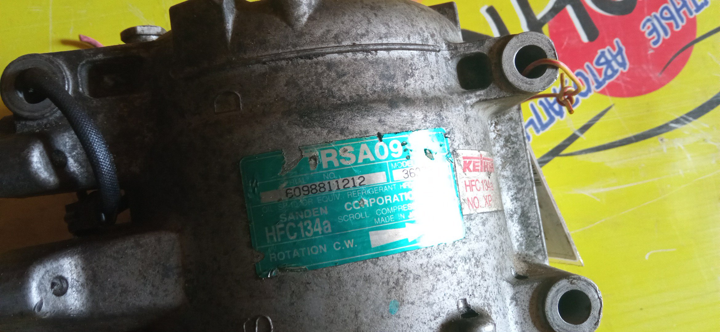 КОМПРЕССОР КОНДИЦИОНЕРА/HON/L13A/L15A/FIT/FIT ARIA/GD6/GD7/GD8/GD9/ТРУБКИ РЯДОМ/TRSA09