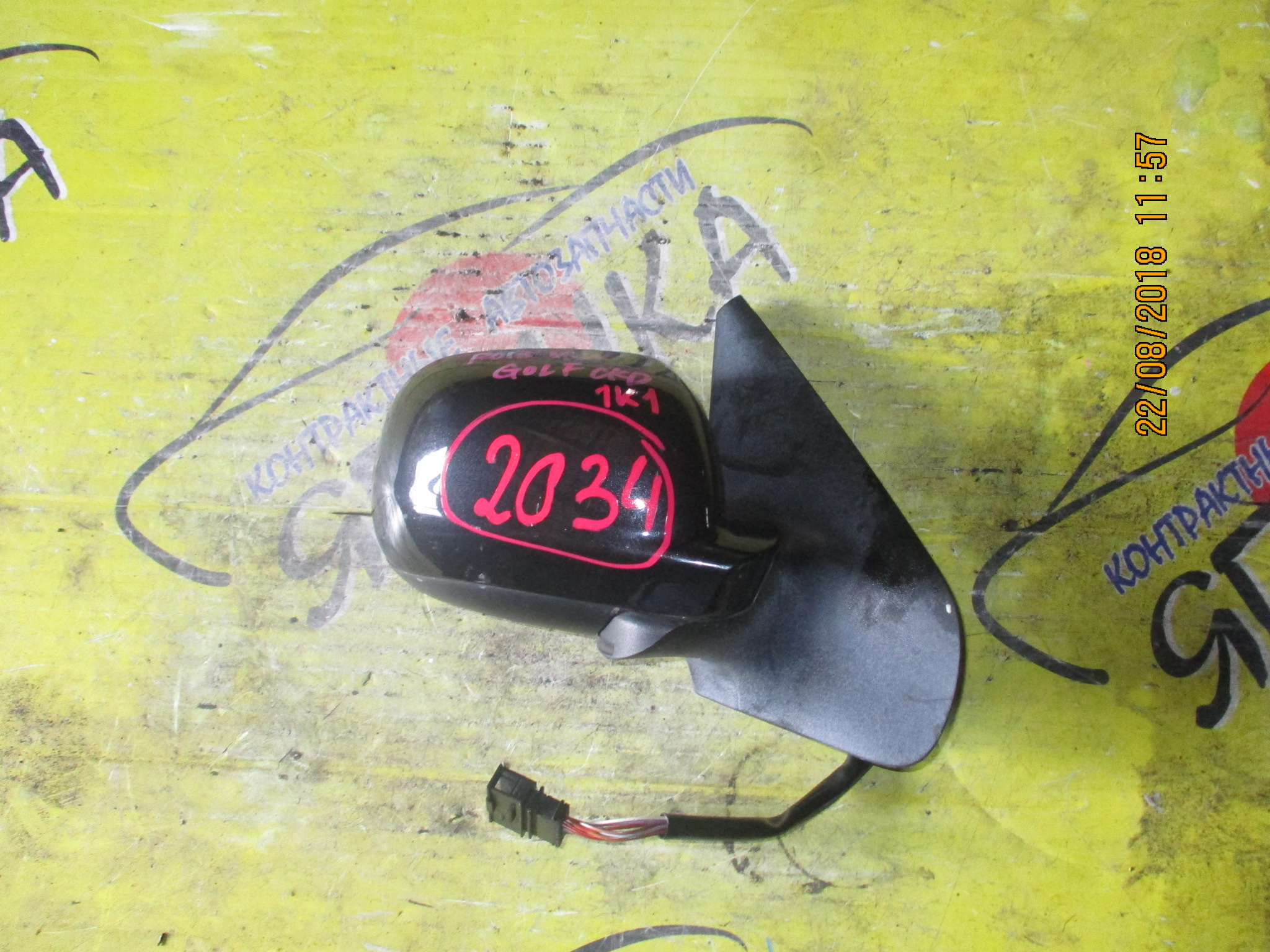 ЗЕРКАЛО/VW/GOLF/1J1/8 KOHT/R/СИНЕЕ СТЕКЛО
