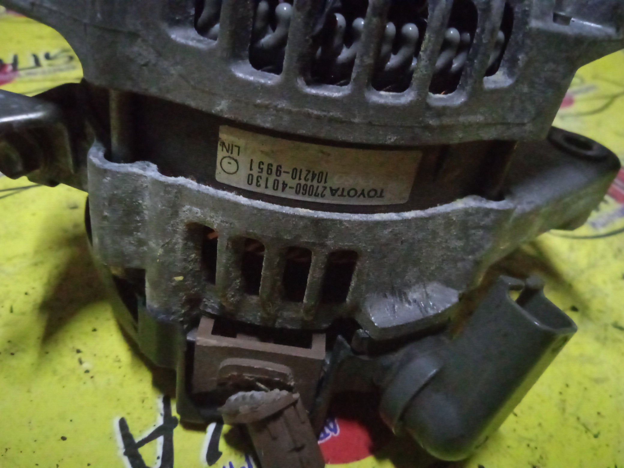 ГЕНЕРАТОР/TOY/1NR/2NR/RACTIS/VITZ/YARIS/IST/NSP120/NSP122/NSP130/NSP135/NSP90/NSP110/С МУФТОЙ/1 КОНТ