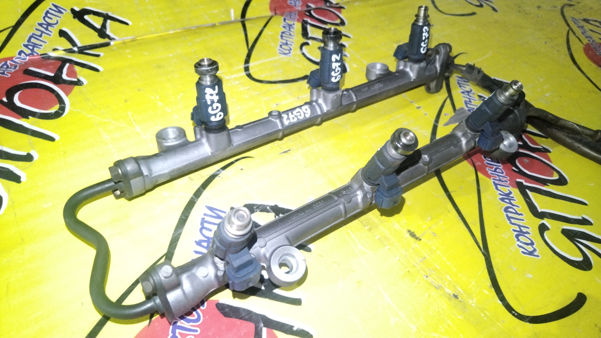 ФОРСУНКА/MMC/CHALLENGER/CHARIOT GRANDIS/DEBONAIR/DELICA/DIAMANTE/ECLIPSE/GTO/K96W/N96W/N86W/S22A/PD6W/PE6W/PF6W/D50/Z15A/Z16A/EA8A/6G72/В СБОРЕ С РАМПОЙ 6ШТ/0280155739