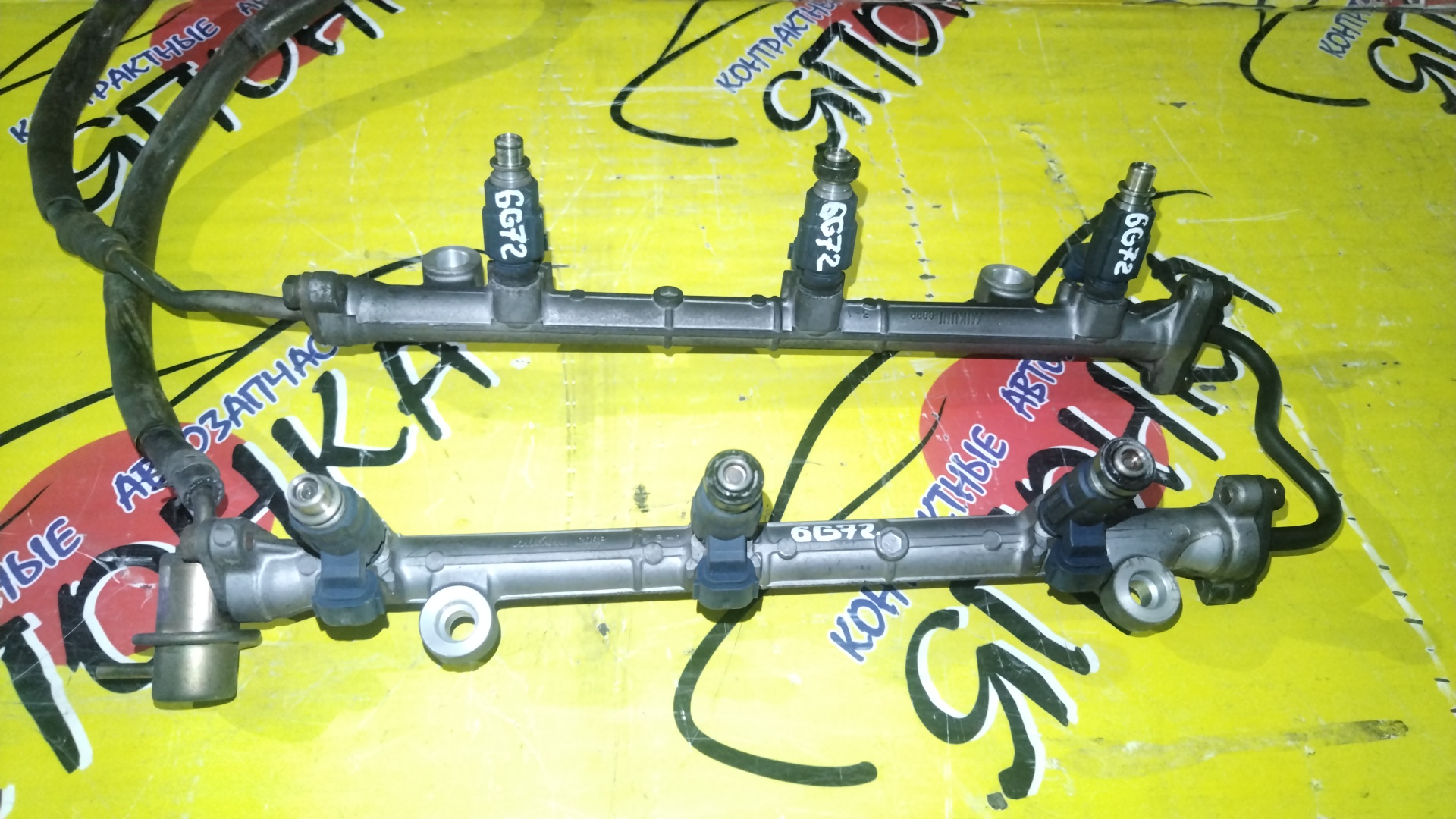 ФОРСУНКА/MMC/CHALLENGER/CHARIOT GRANDIS/DEBONAIR/DELICA/DIAMANTE/ECLIPSE/GTO/K96W/N96W/N86W/S22A/PD6W/PE6W/PF6W/D50/Z15A/Z16A/EA8A/6G72/В СБОРЕ С РАМПОЙ 6ШТ/0280155739