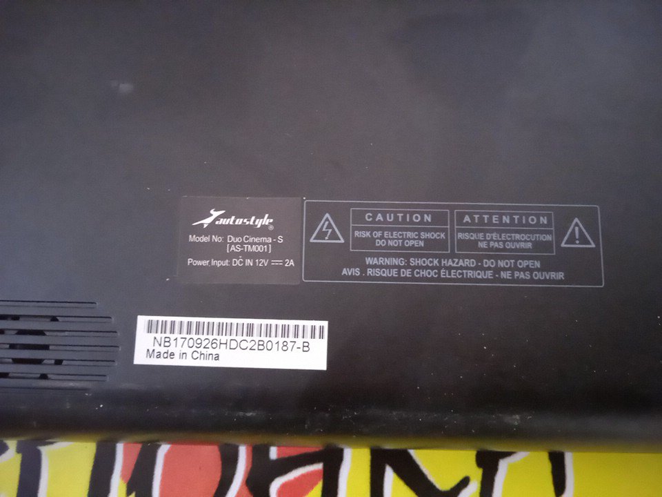 МОНИТОР/DUO CINEMA/AS TM001/ДИАГОНАЛЬ10,1 ДЮЙМ/ПАРА