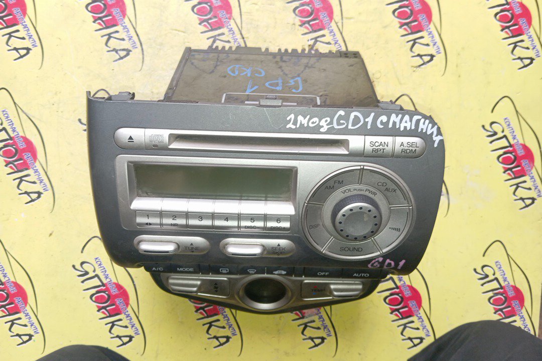 БЛОК КЛИМАТ-КОНТРОЛЯ/HON/FIT/GD1/GD2/GD3/GD4/С МАГНИТОЛОЙ/ЭЛЕКТРО/С ДИСПЛЕЕМ/2 МОДЕЛЬ