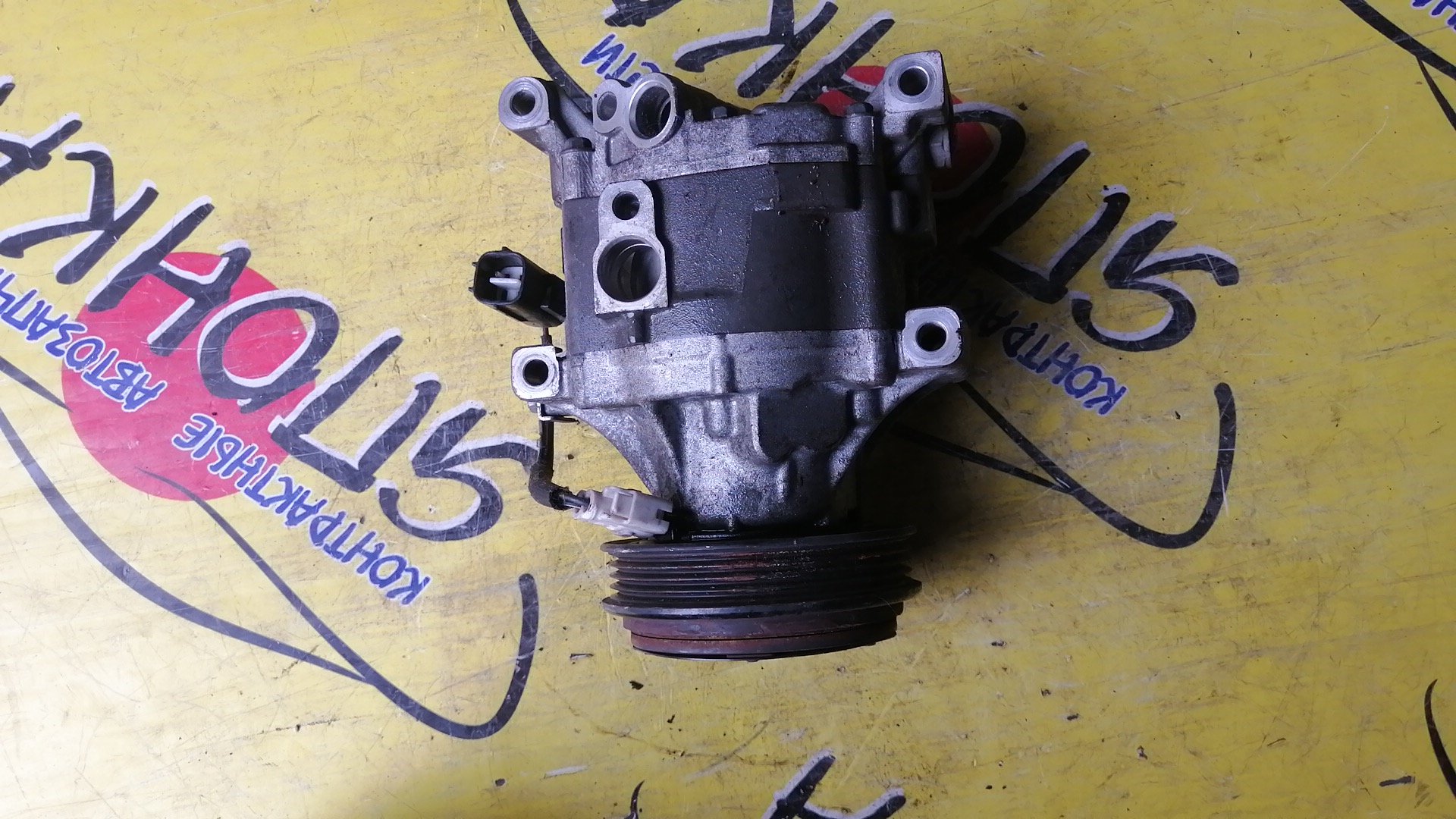 КОМПРЕССОР КОНДИЦИОНЕРА/TOY/1NZ-FE/2NZ-FE/BB/FUNCARGO/PLATZ/PORTE/SPADE/VITZ/WILL CYPHA/NCP10/NCP13/NCP15/NCP20/NCP21/NCP25/NCP12/NCP16/NNP10/NNP11/NNP15/NCP70/NCP75/ЖЕЛЕЗНЫЙ ШКИВ/КРИВОЙ ЗАДНИК/4472607840/4472607842/4472607843