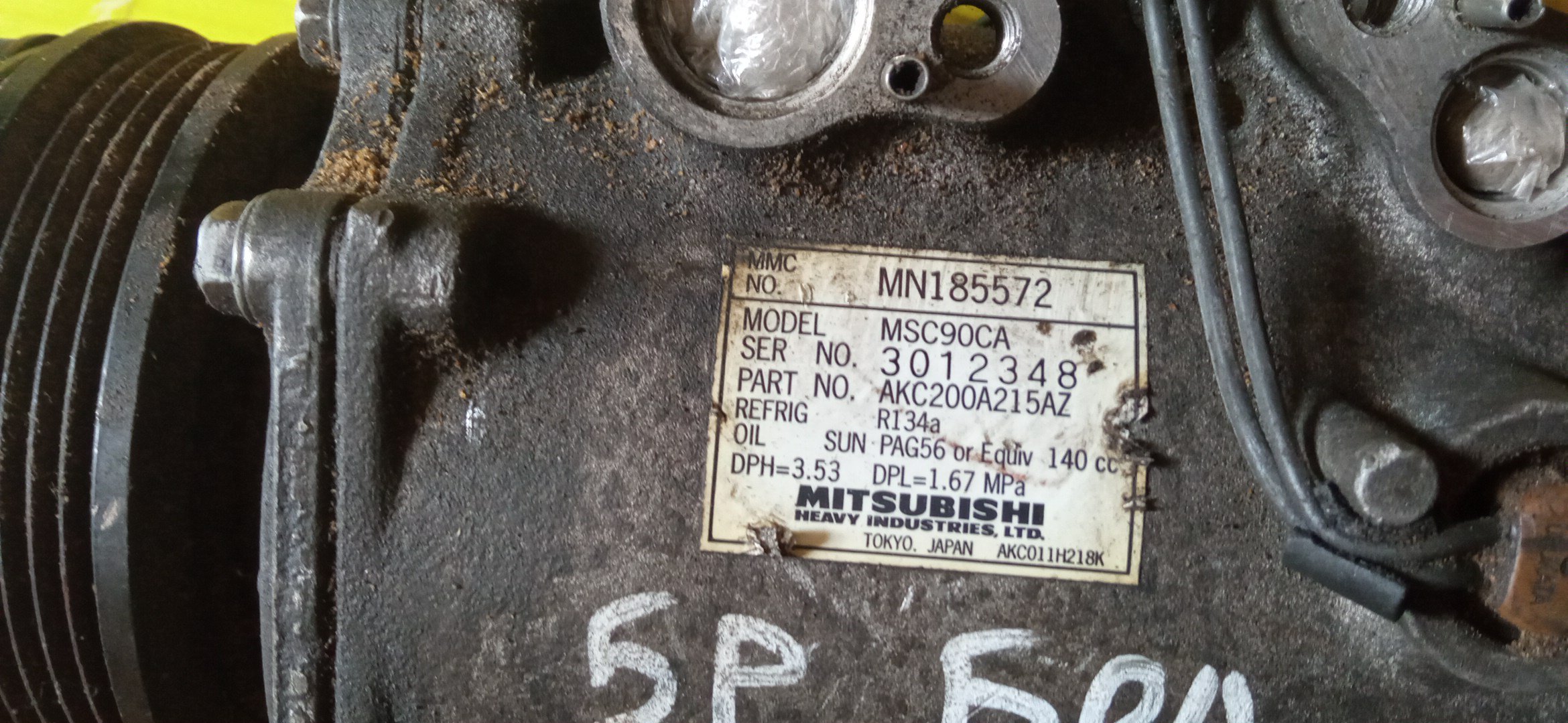 КОМПРЕССОР КОНДИЦИОНЕРА/MMC/4G13/4G15/4G18/4G64/4G93/4G93-T/4G94/ASPIRE/DINGO/GALANT/LANCER/LANCER CARGO/LANCER CEDIA/LEGNUM/CQ1A/CQ2A/CQ5A/CS2A/CS2V/CS2W/CS3A/CS5A/CS5W/CS6A/EA1A/EA1W/EA3A/EA3W/EA7A/EA7W/EC1A/EC1W/EC3W/EC7W/БОЛЬШОЙ ШКИВ/MN185572/7813A035/MR460111/MR460436/MR500268/MN185570/MR360561/MR958275/MR500253/7813A008/MSC90CA