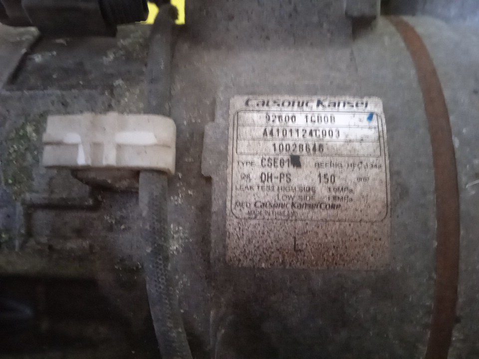 КОМПРЕССОР КОНДИЦИОНЕРА/INF/VQ35HR/VQ37VHR/NISSAN/INFINITI 370Z/FAIRLADY Z/FX35/FX37/FX50/G35/G37/Q40/Q60/Q70/QX50/QX70/SKYLINE/SKYLINE CROSSOVER/CKV36/CV36/HZ34/J50/NJ50/S51/V36/Z34/926001CB0A/926001CB1B/926001CB0B/926001CB1C