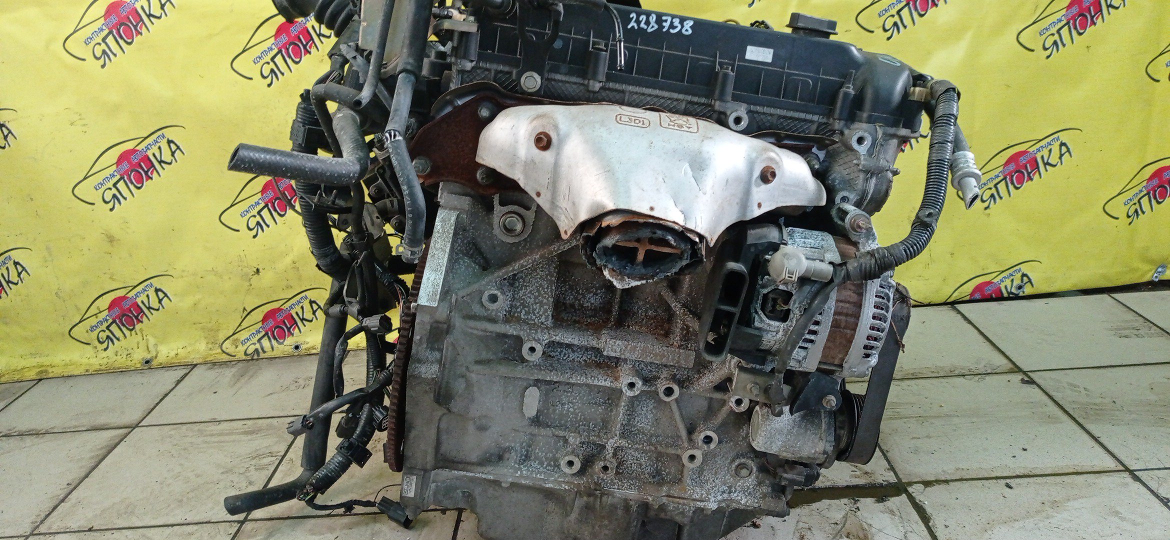 ДВС/MAZ/L3-VE/BLACK/ATENZA/ATENZA WAGON/AXELA/MAZDA6/PREMACY/BK3P/CR3W/GG3P/GG3S/GY3W/LY3P/КАТУШКИ СВЕРХУ/ДАТЧИК VVTI/ЩУП ЧЕРЕЗ ГОЛОВУ/КОМПРЕССОР СБОКУ