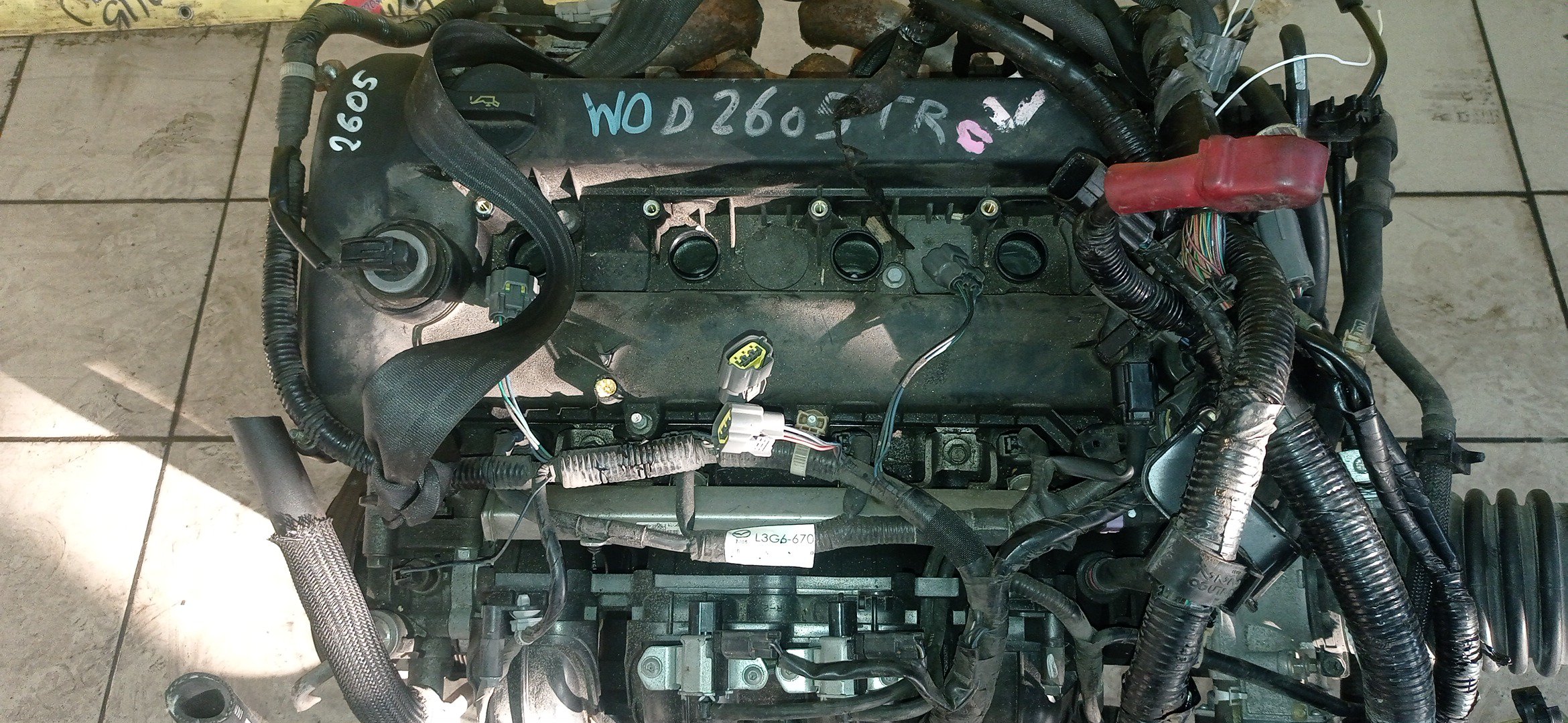 ДВС/MAZ/L3-VE/BLACK/ATENZA/ATENZA WAGON/AXELA/MAZDA6/PREMACY/BK3P/CR3W/GG3P/GG3S/GY3W/LY3P/КАТУШКИ СВЕРХУ/ДАТЧИК VVTI/ЩУП ЧЕРЕЗ ГОЛОВУ/КОМПРЕССОР СБОКУ