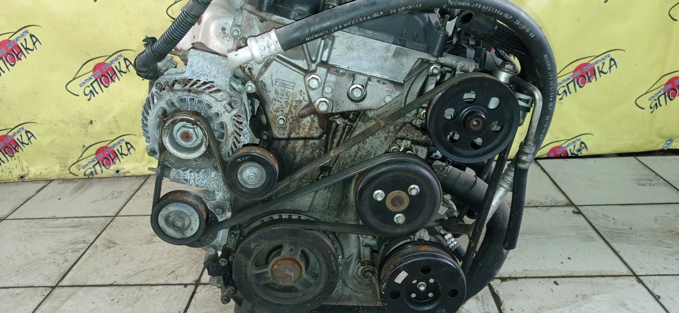 ДВС/MAZ/L3-VE/BLACK/ATENZA/ATENZA WAGON/AXELA/MAZDA6/PREMACY/BK3P/CR3W/GG3P/GG3S/GY3W/LY3P/КАТУШКИ СВЕРХУ/ДАТЧИК VVTI/ЩУП ЧЕРЕЗ ГОЛОВУ/КОМПРЕССОР СБОКУ