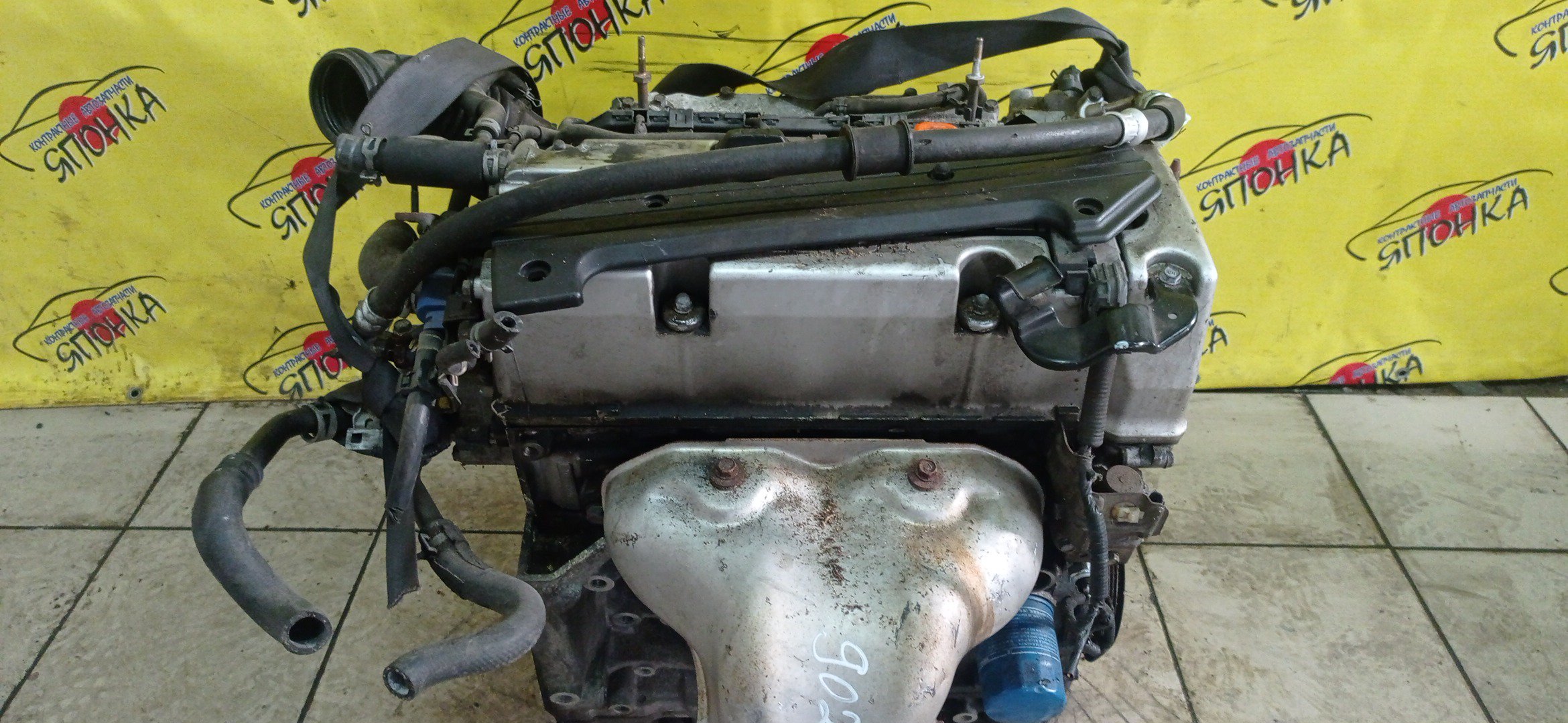 ДВС/HON/K24A/ЭЛЕКТРО ЗАСЛОНКА/МЕТАЛЛИЧЕСКИЙ КОЛЛЕКТОР/11000RZA801