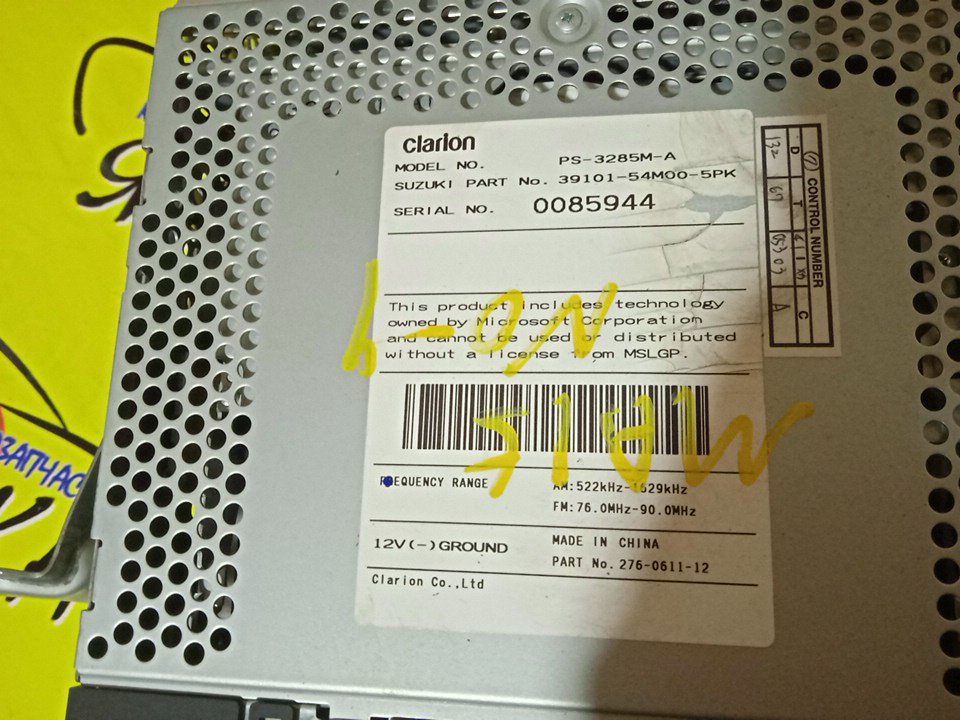 АВТОМАГНИТОЛА/SUZ/SOLIO/MA15S/CLARION PS-3285M-A