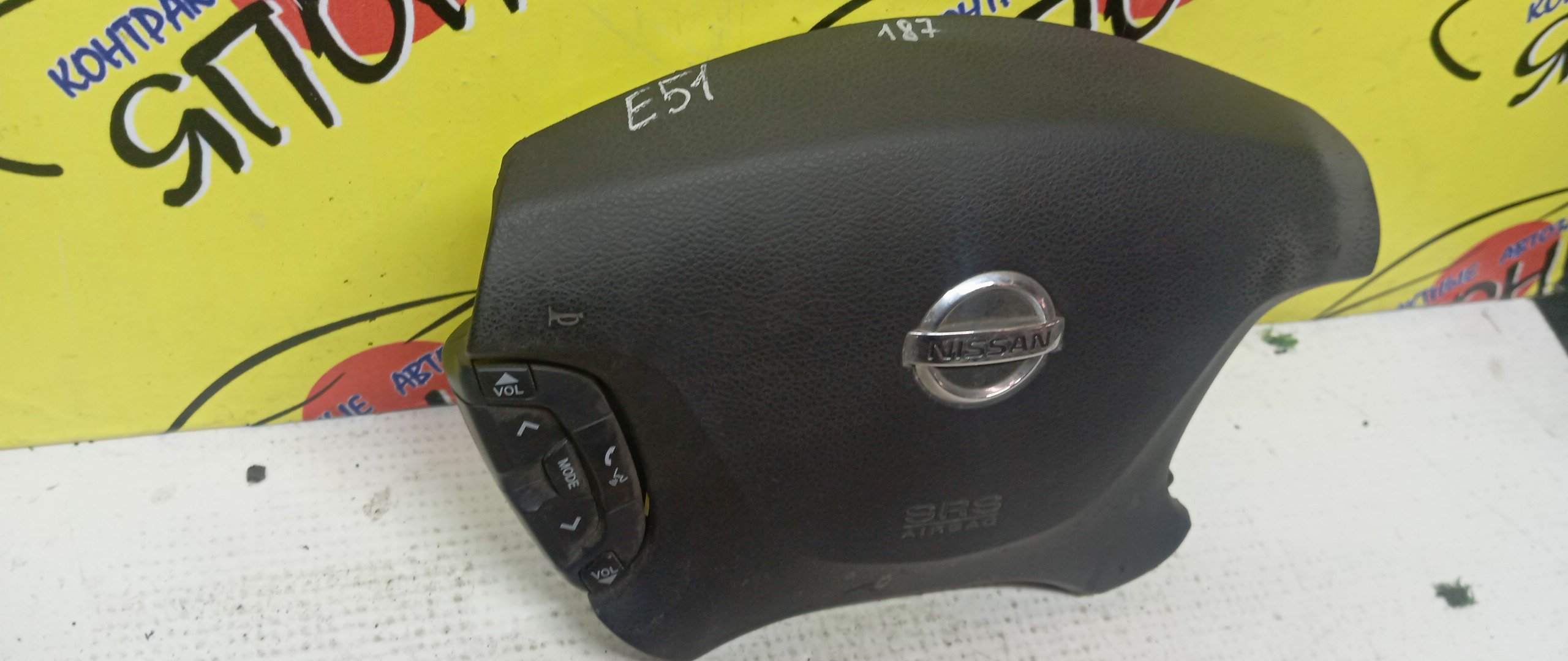 AIRBAG ВОДИТЕЛЬСКИЙ/NIS/CEDRIC/CEFIRO/ELGRAND/GLORIA/A33/E51/ENY34/HY34/ME51/MNE51/MY34/NE51/PA33/4 ЛУЧА/МУЛЬТИРУЛЬ/K8510WB40A