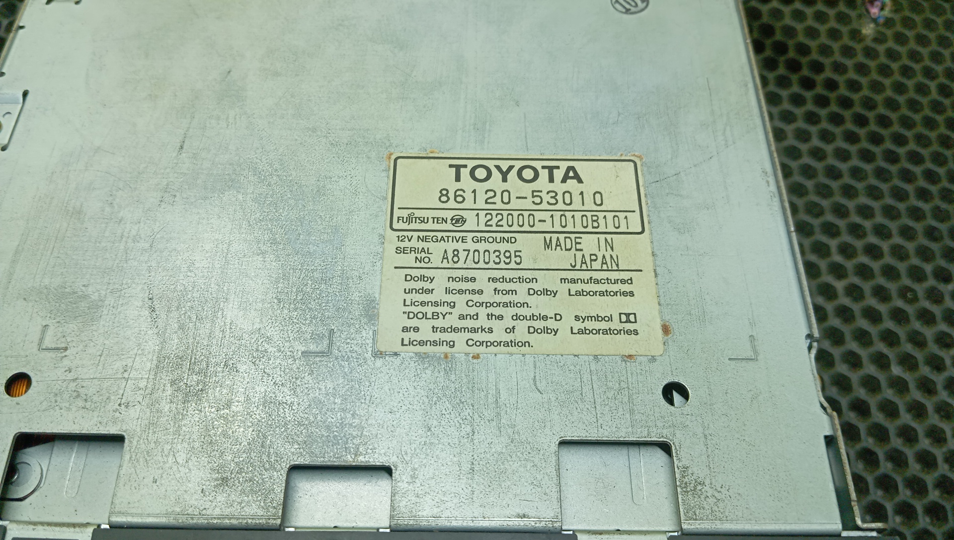 АВТОМАГНИТОЛА/TOY/ALTEZZA/ALTEZZA GITA/GXE10/SXE10/JCE10/8612053010