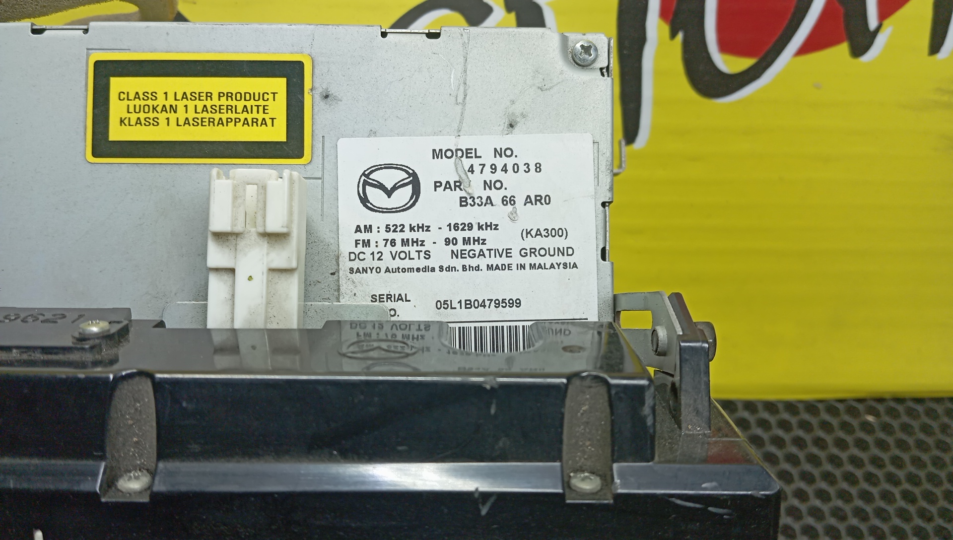 АВТОМАГНИТОЛА/MAZ/AXELA/MAZDA3/BK3P/BK5P/BKEP/B36D66AR0