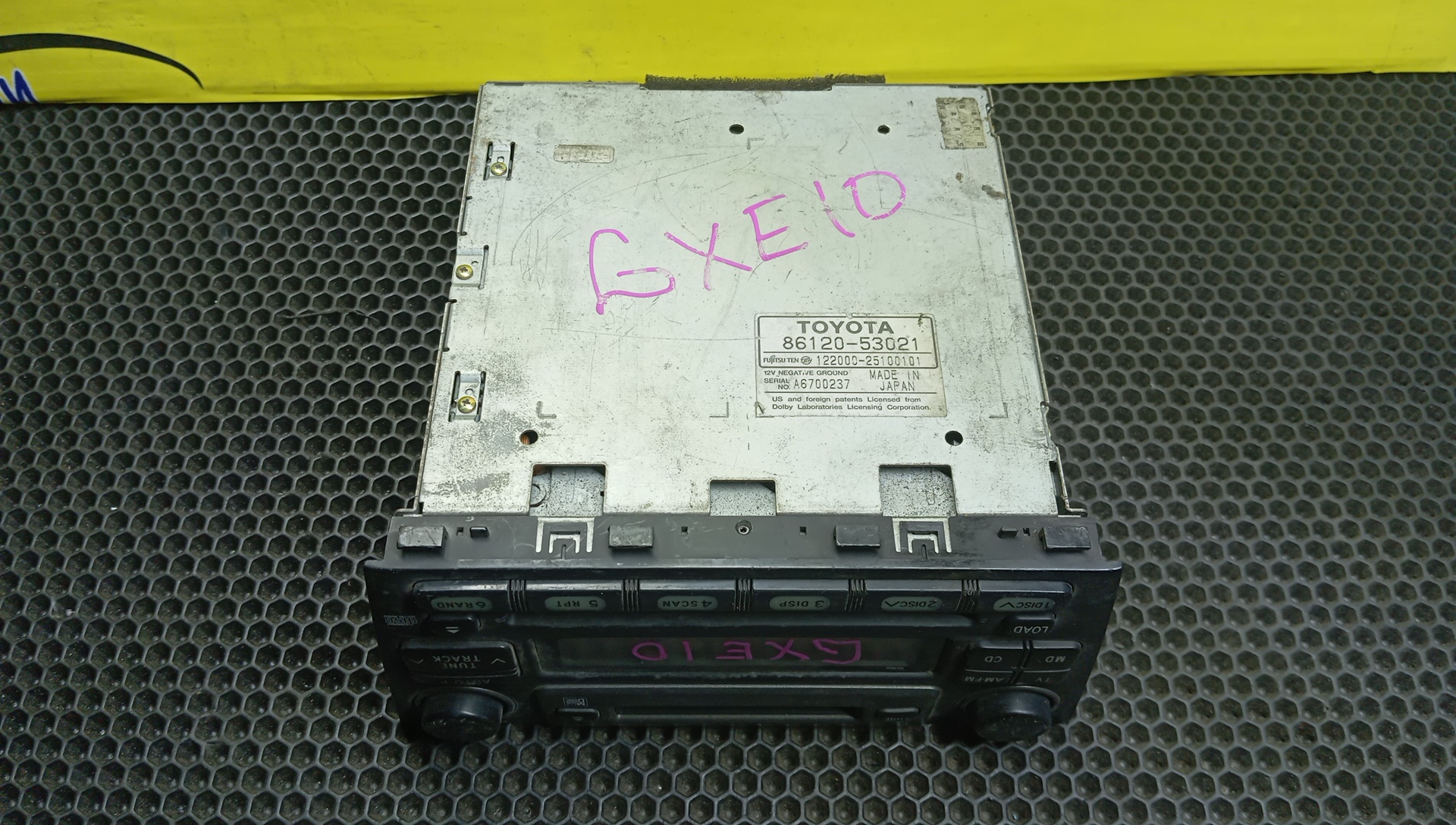 АВТОМАГНИТОЛА/TOY/ALTEZZA/ALTEZZA GITA/GXE10/SXE10/JCE10/8612053021