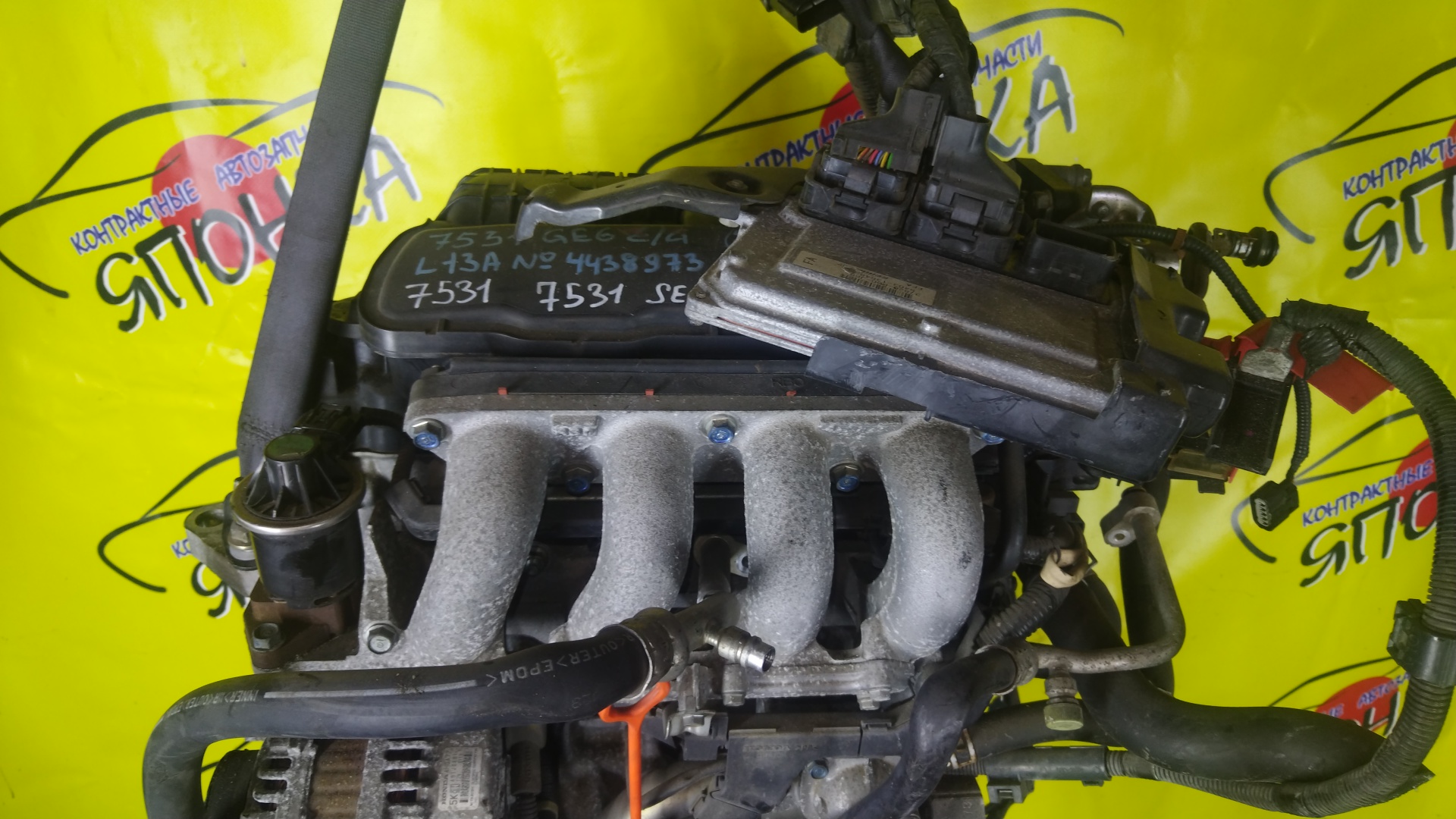 ДВС/HON/L13A/FIT/JAZZ/GE6/GE7/ЭЛЕКТРО ЗАСЛОНКА/4 СВЕЧИ/11000RB0800