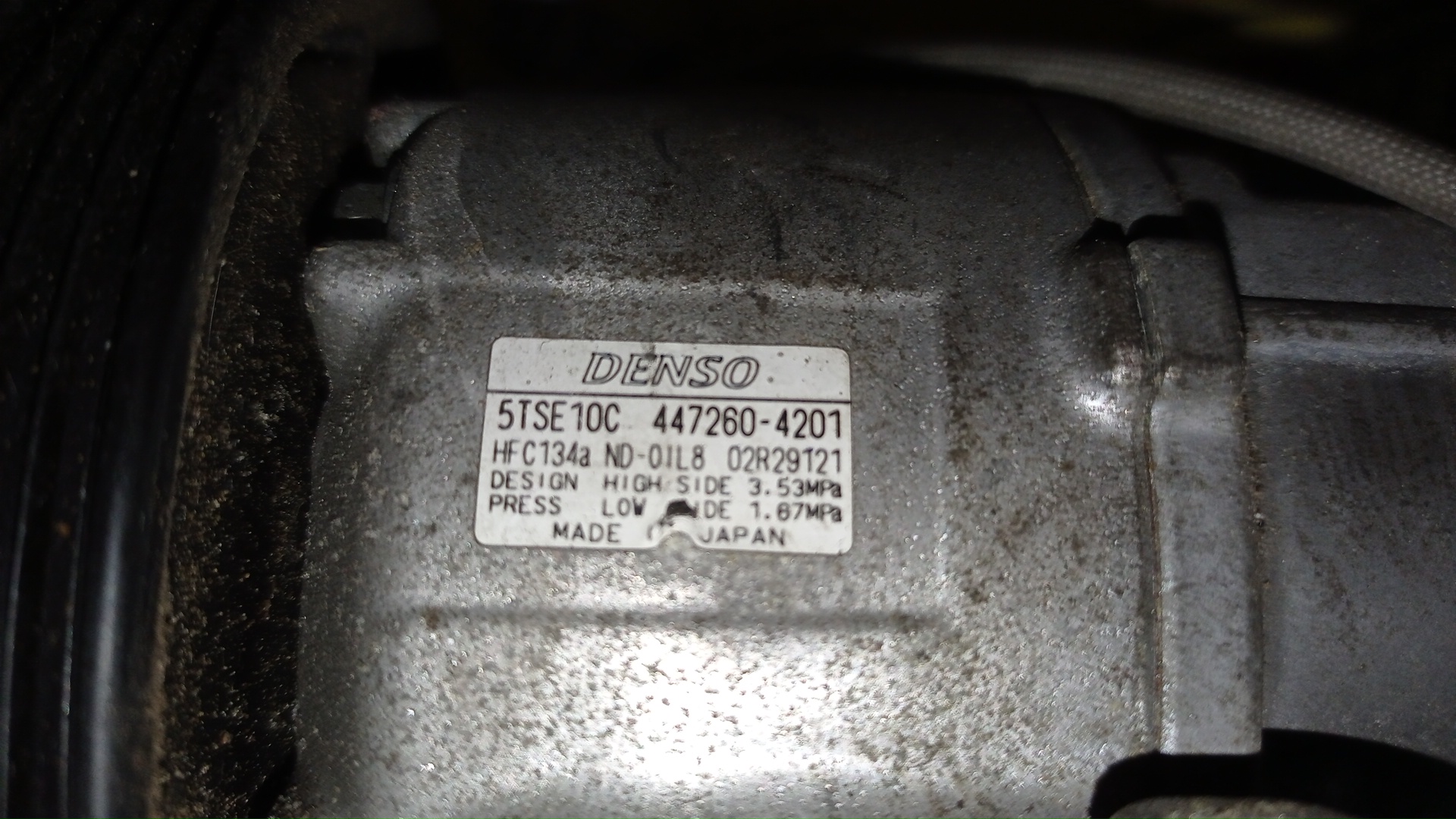 КОМПРЕССОР КОНДИЦИОНЕРА/TOY/1NZ/1NR/2NR/AURIS/COROLLA AXIO/COROLLA FIELDER/SIENTA/VITZ/RACTIS/PORTE/SPADE/PROBOX/SUCCEED/NZE161/NZE164/NZE181/NCP131/NCP120/NCP125/NCP141/NCP145/NCP160/NCP165/NRE161/NSP130/NSP120/NSP140/4472604201