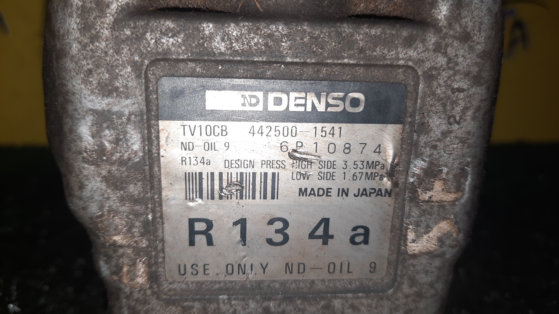 КОМПРЕССОР КОНДИЦИОНЕРА/TOY/4E-FE/5E-FE/COROLLA II/CORSA/CYNOS/TERCEL/EL50/EL51/EL53/EL54/EL55/БОЛЬШОЙ ШКИВ/4425001620/4425001541/4425001601/447220-9911