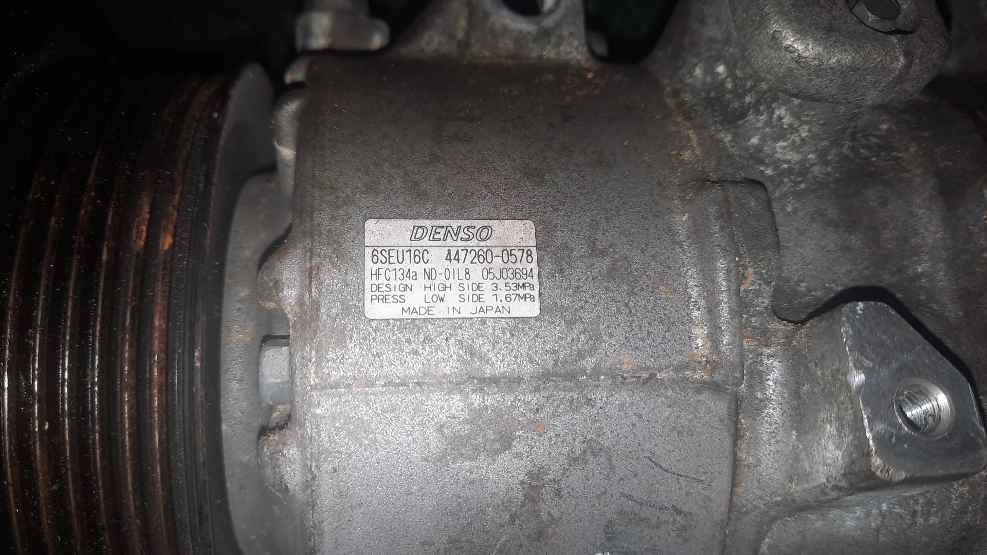 КОМПРЕССОР КОНДИЦИОНЕРА/TOY/1AZFSE/2AZFE/AVENSIS/VERSO/IPSUM/VOXY/NOAH/ACM21/ACM26/ACM21W/ACM26W/AZR60/AZR65/AZR60G/AZR65G/4472600578